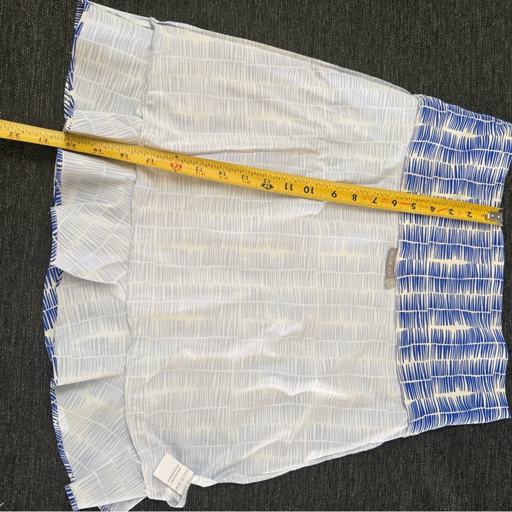 Ellie Kai Royal Blue & White  Ruffle Hem Skirt made of swim material. Women’s S - Picture 13 of 13